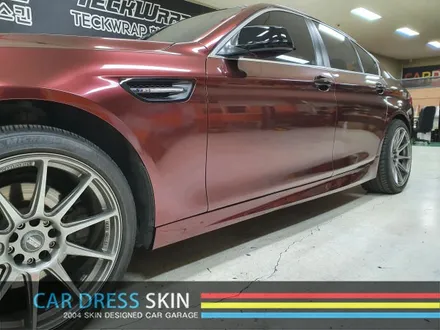 BMW F10 5시리즈 패션레드메탈릭 전체카스킨 X 인천 카드레스스킨 / 인천 서구