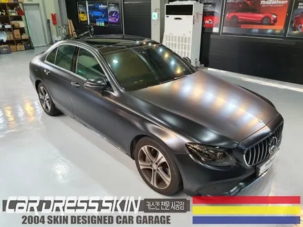 벤츠 E300 실버▶사틴블랙(반무광블랙) 인천 전체카스킨 / 인천 서구