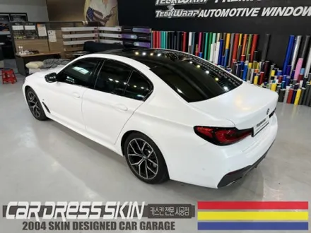 무광화이트/반무광화이트 BMW 530i 사틴화이트 래핑 / 인천 서구