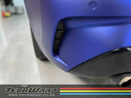 미국 정품 택랩 무광블루크롬 BMW M340i 무광블루크롬랩핑 / 인천 서구