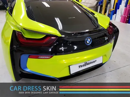 BMW i8 캔디옐로우형광 카스킨 X 카드레스스킨 / 인천 서구
