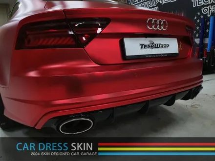 택랩 무광레드크롬 Audi A7 자동차 래핑 무광랩핑 크롬랩핑 / 인천 서구
