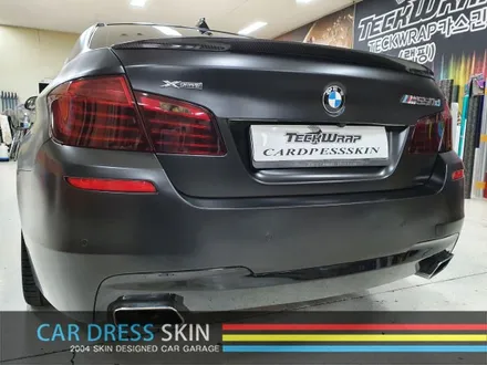 BMW F10 520d 사틴블랙(반무광블랙) 자동차랩핑 / 인천 서구