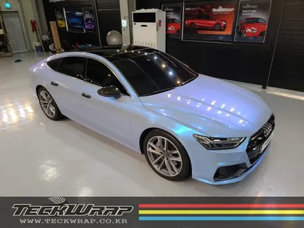 인천카멜레온랩핑 신형 Audi A7 택랩 블루카멜레온 전체랩핑 / 인천 서구