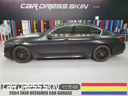 BMW G30 사틴블랙 랩핑 + 라이트필름 인천 자동차래핑 / 인천 서구