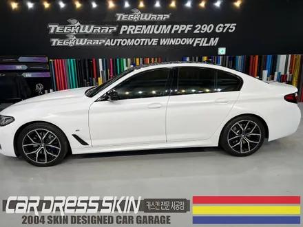 무광화이트/반무광화이트 BMW 530i 사틴화이트 래핑 / 인천 서구