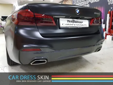 BMW G30 5시리즈 화이트▶사틴블랙 + 실버 포인트 랩핑 / 인천 서구
