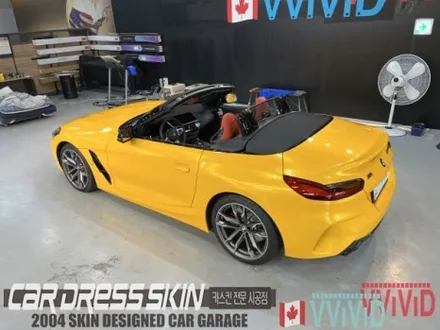 BMW Z4 \'캔디옐로우\' 골든옐로우 랩핑 택랩[TeckWrap] Z4랩핑 / 인천 서구 가좌동