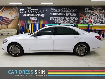S600 마이바흐 블랙▶화이트 래핑 + 엠블럼 도색 / 인천 서구