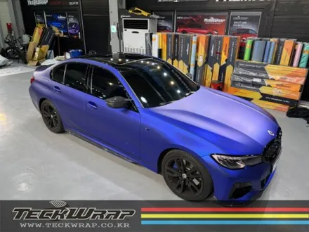 미국 정품 택랩 무광블루크롬 BMW M340i 무광블루크롬랩핑 / 인천 서구