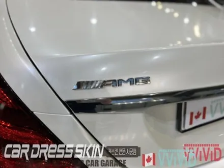 진주색의 화이트랩핑 벤츠 S63AMG 고급스러운 화이트펄 전체랩핑 / 인천 서구 가좌동