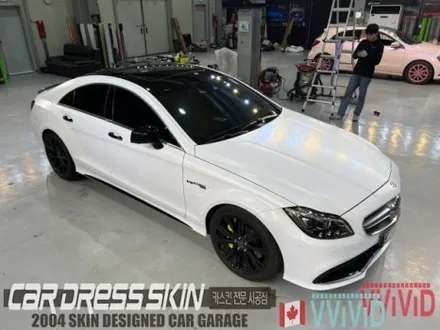 벤츠 CLS W218 63AMG \'무광화이트\' 인천랩핑 / 인천 서구 가좌동