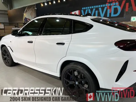 BMW X6(G06) 무광화이트 \'사틴화이트\' 크롬딜리트 전체랩핑 + 라이트필름 / 인천 서구 가좌동