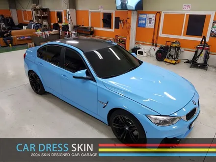 인천 자동차랩핑 BMW M3 스카이블루 3M 래핑 / 인천 서구