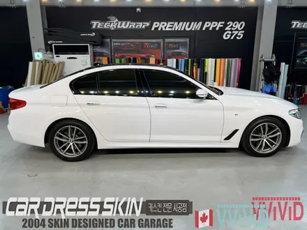 인천 BMW 랩핑 G30 5시리즈 화이트 전체랩핑 / 인천 서구 가좌동