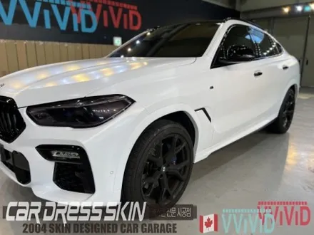 BMW X6(G06) 무광화이트 \'사틴화이트\' 크롬딜리트 전체랩핑 + 라이트필름 / 인천 서구 가좌동