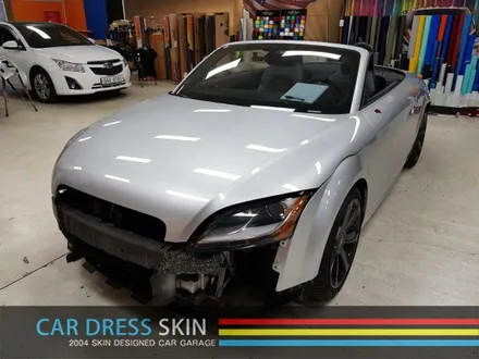 왕 펄 랩핑 Avery 다이아몬드 화이트 전체랩핑 X Audi TTS / 인천 서구