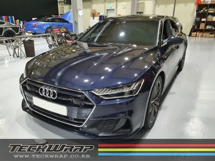 인천카멜레온랩핑 신형 Audi A7 택랩 블루카멜레온 전체랩핑 / 인천 서구