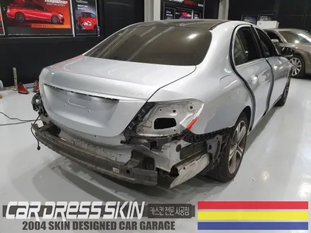 벤츠 E300 실버▶사틴블랙(반무광블랙) 인천 전체카스킨 / 인천 서구