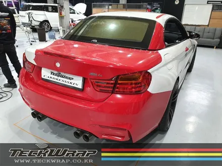 BMW M4 컨버터블 캔디핑크 핑크+레드의 화려한 조합 랩핑 / 인천 서구