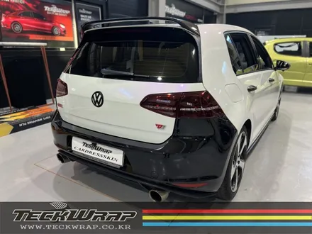 오렌지 무광크롬랩핑 골프 GTI 인천자동차랩핑 / 인천 서구