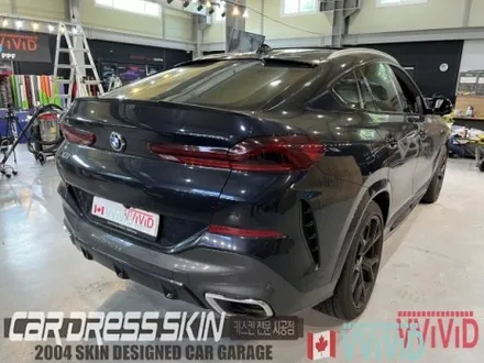 BMW X6(G06) 무광화이트 \'사틴화이트\' 크롬딜리트 전체랩핑 + 라이트필름 / 인천 서구 가좌동