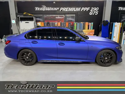 미국 정품 택랩 무광블루크롬 BMW M340i 무광블루크롬랩핑 / 인천 서구