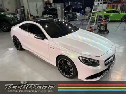 벤츠 S63AMG 오로라화이트(핑크카멜레온) 인천 벤츠랩핑 / 인천 서구