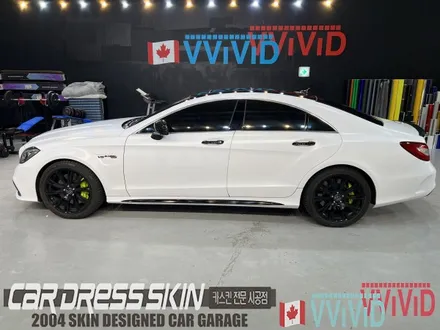 벤츠 CLS W218 63AMG \'무광화이트\' 인천랩핑 / 인천 서구 가좌동