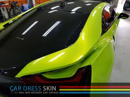 BMW i8 캔디옐로우형광 카스킨 X 카드레스스킨 / 인천 서구
