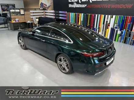 다크그린블랙 벤츠 E220d 쿠페 택랩 전체래핑 / 인천 서구