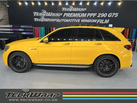 벤츠 GLC63AMG \'BRABUS\' 썬플라워옐로우 전체랩핑 + 크롬딜리트 인천랩핑 카드레스스킨 / 인천 서구
