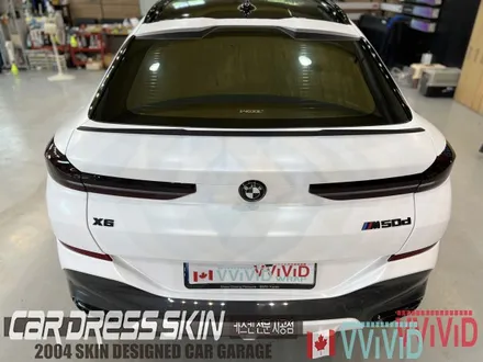 BMW X6(G06) 무광화이트 \'사틴화이트\' 크롬딜리트 전체랩핑 + 라이트필름 / 인천 서구 가좌동