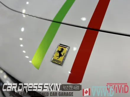 페라리 F12 베를리네타 \'사고차\' 수리 후 화이트랩핑 / 인천 서구 가좌동