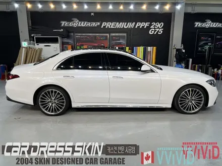 벤츠 S클래스 W223 \'다이아몬드화이트\'고광택 펄 화이트랩핑 / 인천 서구 가좌동