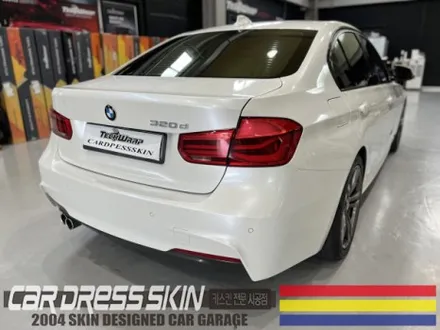 고급스러운 화이트펄 BMW 320d 전체카스킨 / 인천 서구