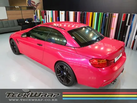 BMW M4 컨버터블 캔디핑크 핑크+레드의 화려한 조합 랩핑 / 인천 서구