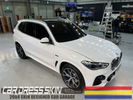 BMW X5 순정 화이트와 가장 비슷한 유광화이트 전체랩핑 / 인천 서구