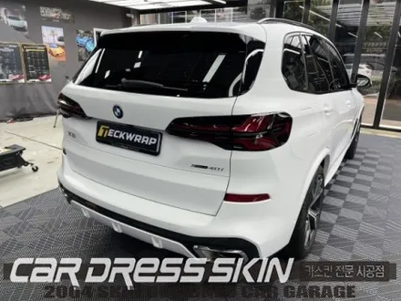 인천BMW X5 사틴화이트 전체랩핑과 블랙그릴의 완벽한 밸런스 / 인천 서구 가좌동