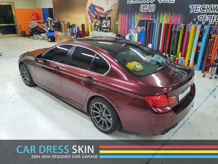 BMW F10 5시리즈 패션레드메탈릭 전체카스킨 X 인천 카드레스스킨 / 인천 서구