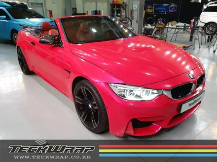 BMW M4 컨버터블 캔디핑크 핑크+레드의 화려한 조합 랩핑 / 인천 서구