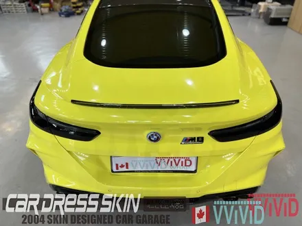 랩핑 재시공? BMW M8 기존 랩핑지 캔디레드를 제거 후 엠블런스옐로우 전체랩핑 재시공 인천 M8랩핑 / 인천 서구 가좌동