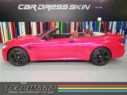 BMW M4 컨버터블 캔디핑크 핑크+레드의 화려한 조합 랩핑 / 인천 서구