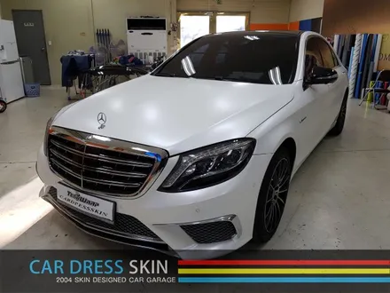 벤츠 S클래스 AMG 튜닝 후 마지막 튜닝 사틴화이트펄 랩핑 / 인천 서구
