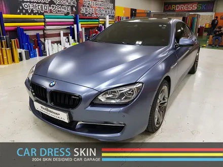 무광그레이블루 + 반무광그레이블루 BMW 6시리즈 전체랩핑 / 인천 서구