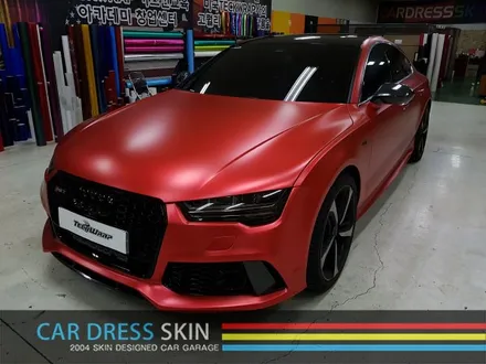 진리의 무광크롬 다크레드크롬 랩핑 X Audi RS7 / 인천 서구