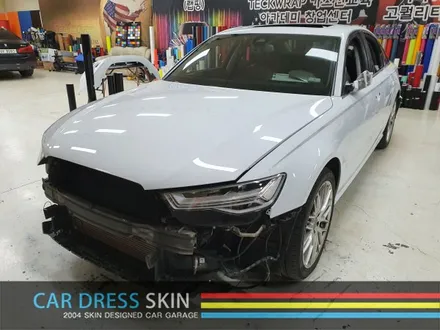 Audi A6 사틴블랙 전체 + RS,S버젼 포인트 사이드미러 랩핑 / 인천 서구