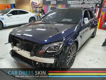 인천카스킨 벤츠 W222 S350 화이트펄 자동차랩핑 / 인천 서구