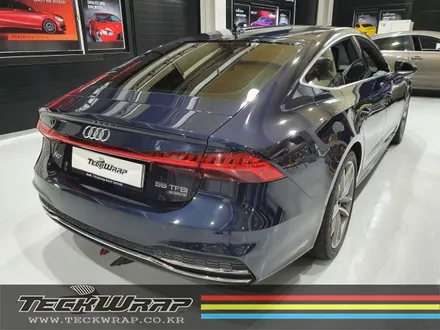 인천카멜레온랩핑 신형 Audi A7 택랩 블루카멜레온 전체랩핑 / 인천 서구