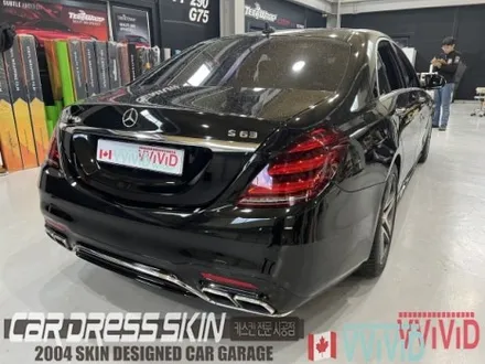 진주색의 화이트랩핑 벤츠 S63AMG 고급스러운 화이트펄 전체랩핑 / 인천 서구 가좌동
